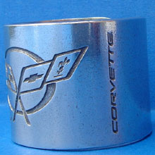 C5 Corvette Napkin Rings Side View