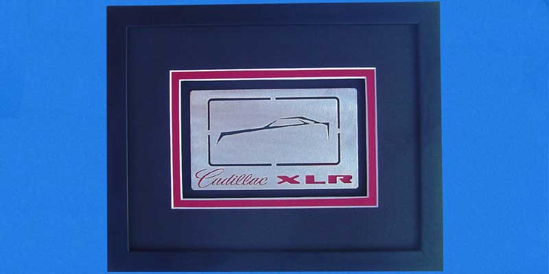 Cadillac XLR Sil Framed Shadowbox