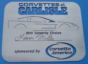 Corvettes at Carlisle - Celebrity Choice Award
